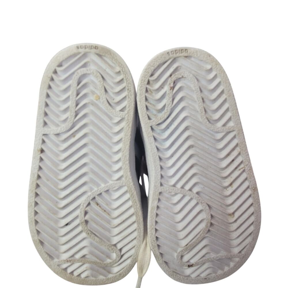 Adidas Shoes Infants size 5 Sneakers Black and White Lace Up - Picture 5 of 5